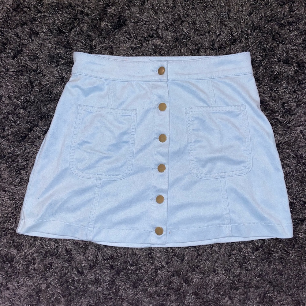 Altar’d State Baby Blue Mini Skirt | Size Small